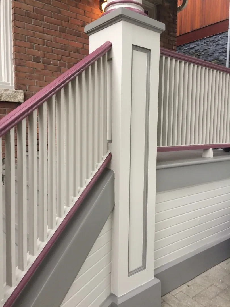 Tudor style home exterior painting